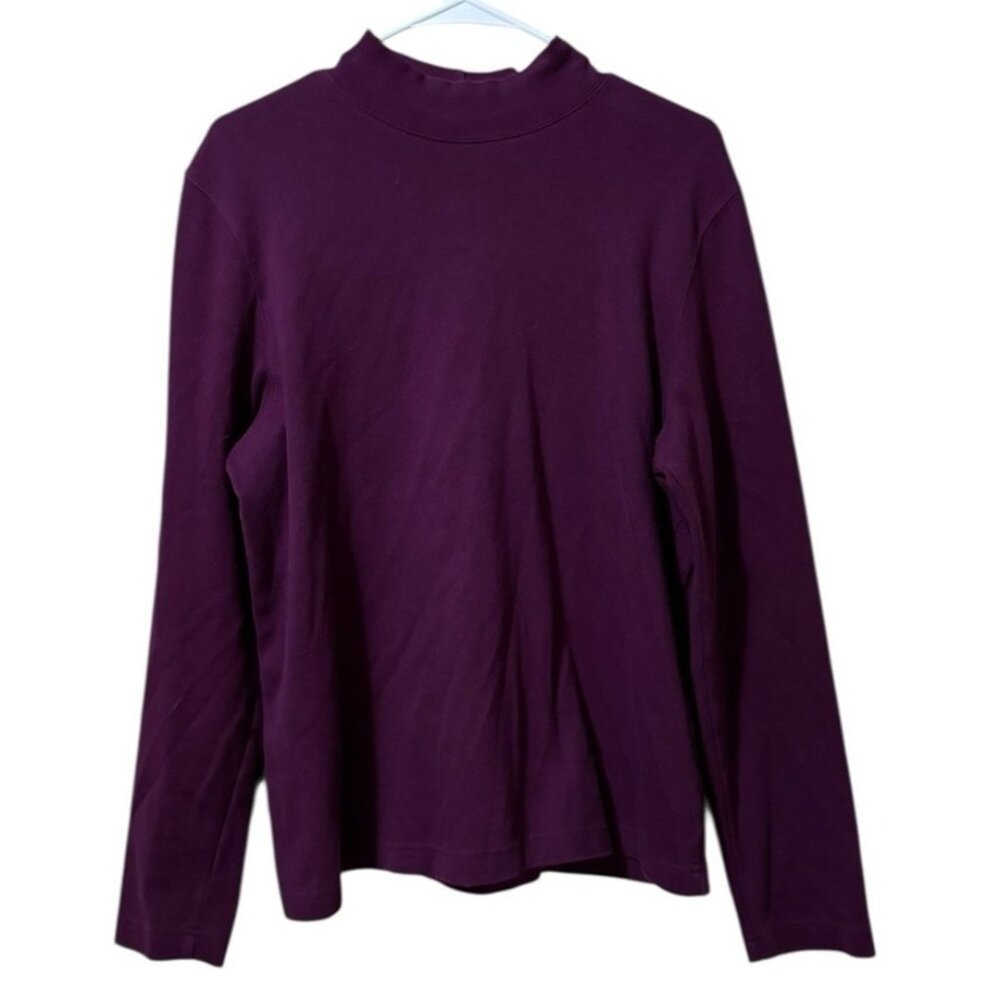 Croft & Borrow Stretch Women Long Sleeve Shirt Size Large Casual Relaxed Teacher
